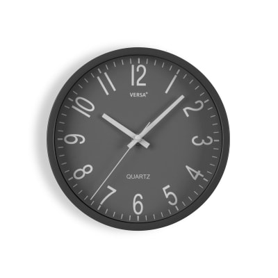 Horloge murale en polypropylène gris