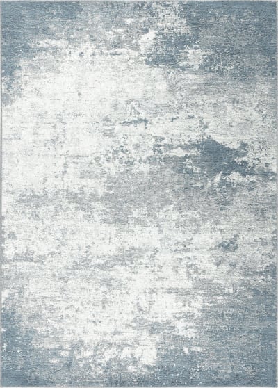Tapis en laine gris/bleu 125 x 180 cm