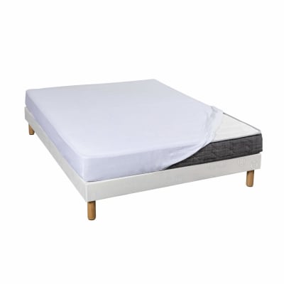 Drap housse coton jersey bonnet 30 cm 160x190/200
