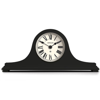 Pendule de cheminée classique avec un cadran grise 16x8x37cm