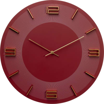 Horloge rouge et dorée D49