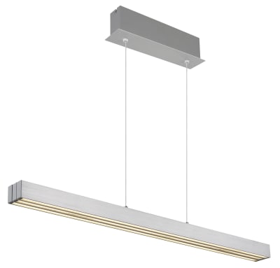 Suspension aluminium brossé, 150cm