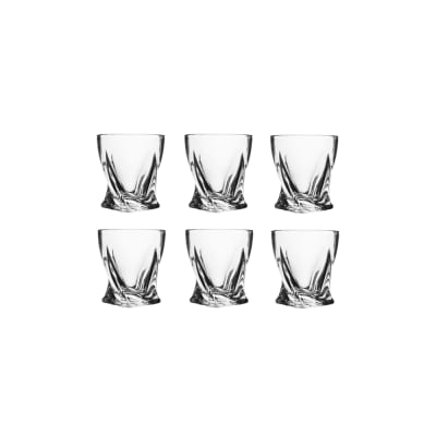 Boite de 6 verres rugg 31 cl transparents / cristal