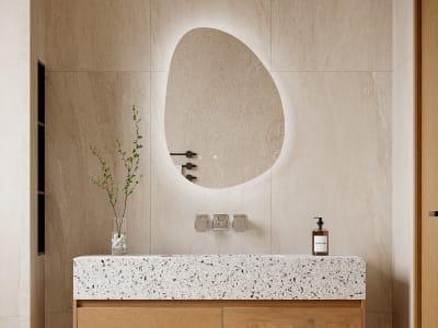 Miroir de salle de bain verre miroir transparent