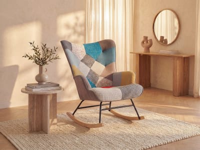 Rocking chair polyester multicolore