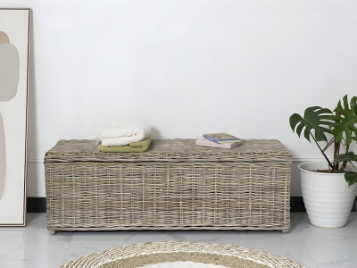 Coffre et malle kubu gris