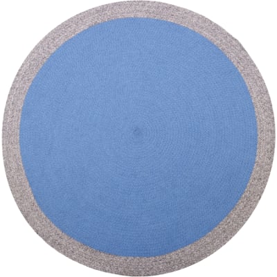 Tapis rond Nolan bleu (120 cm)