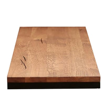 Rallonge pour table ronde 120cm en chêne brun