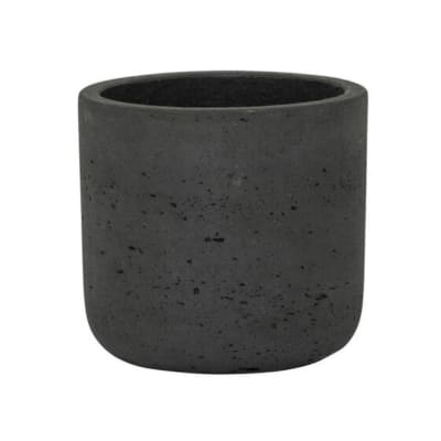 Pot charlie xs noir effet béton 12 cm fibre argile