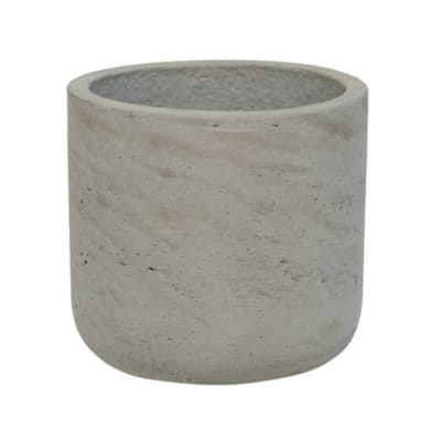 Pot charlie xs gris effet béton 12 cm fibre argile