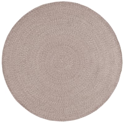 Tapis pays rustique ferme en coton blanc/beige, 122 cm