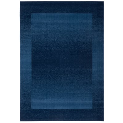 Tapis velours moderne bleu foncé 120x170 cm