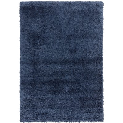Tapis de salon en polypropylène bleu marine 120x170 cm