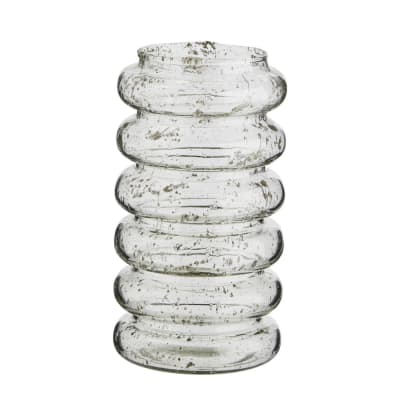 Vase verre transparent 12x12