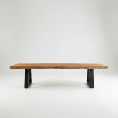 Banc bois de teck recyclé marron 280x30x46cm