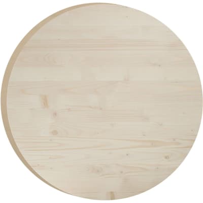 Plateau rond en pin 75 cm épaisseur 3 cm