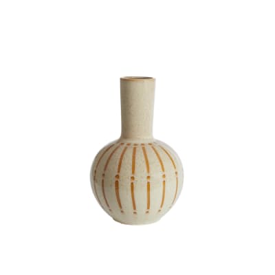 Vase céramique fine brun ø34cm