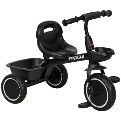 Tricycle évolutif enfant siège réglable noir