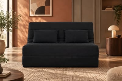Banquette bz convertible 2 places pearl noir