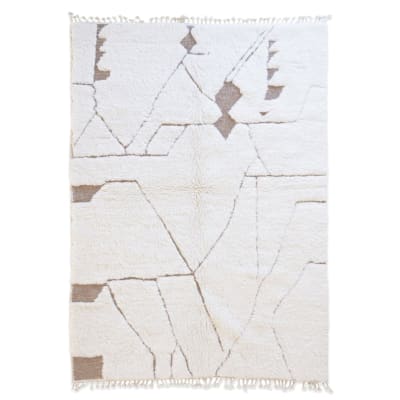 Tapis berbère ethnique chic tissage en relief en laine 200 x 300 cm