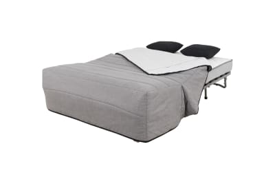 Banquette bz convertible 2/3 places tissu gris