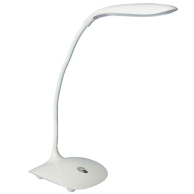 Lampe de bureau blanche led sans fil 12x12x17cm