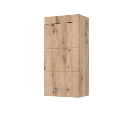 Armoire murale de salle de bain , chêne wotan 37 x 77cm