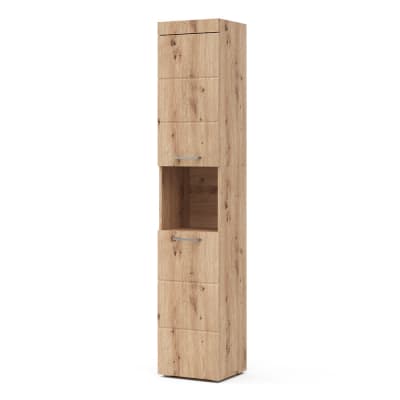 Meuble de rangement de salle de bain , chêne wotan 37 x 190cm