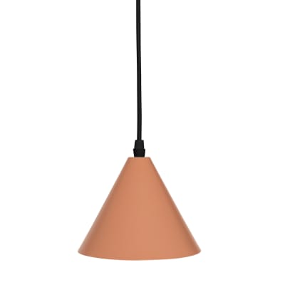 Suspension cône en métal terracotta 17 x 17