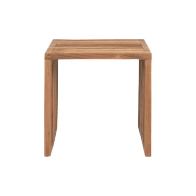 Table d'appoint en teck massif recyclé 40x40 cm