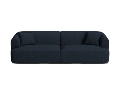 Canapé modulable 4 places en tissu structurel bleu roi