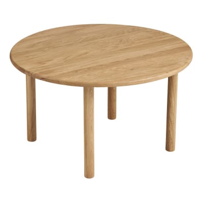 Table basse en chêne massif nature, ø70 cm