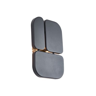 Applique murale design noire 3 lampes