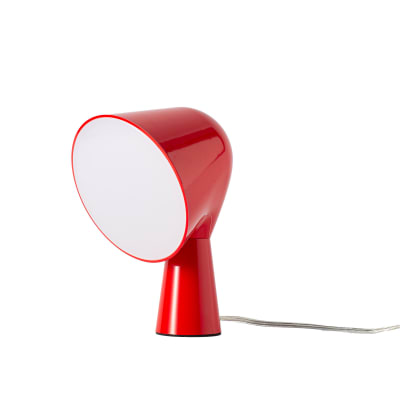 Lampe de table design moderne rouge E14 H20cm
