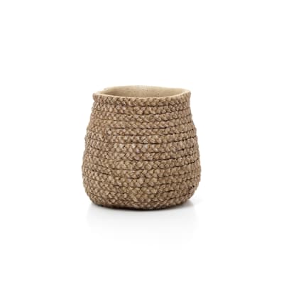 Pot béton marron 23,5x23,5x22cm