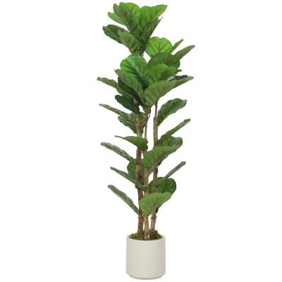 Plante artificielle intérieure figuier lyre en plastique vert