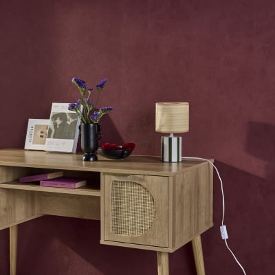 Lampe de table intérieur céramique vert h 28cm