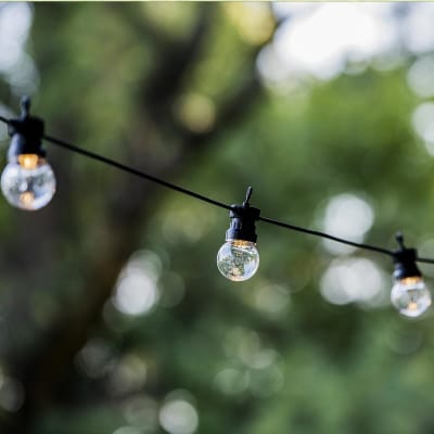 Guirlande solaire pvc transparent 9m