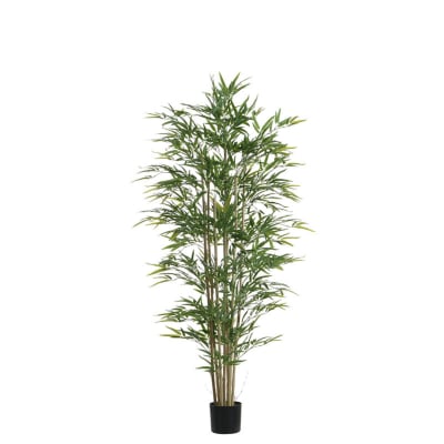 Bambou en pot artificiel vert h180
