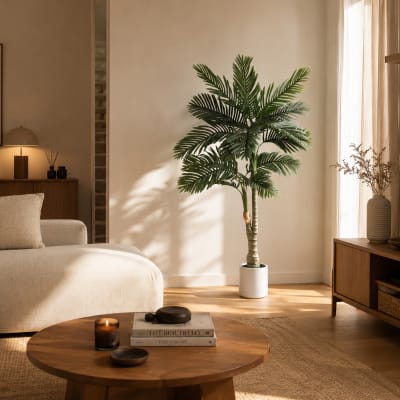 Palmier artificiel pot blanc 180cm