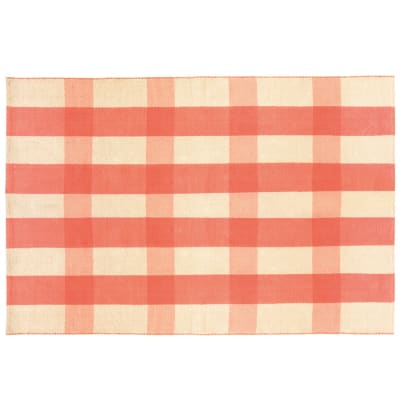 Tapis kilim beige, corail