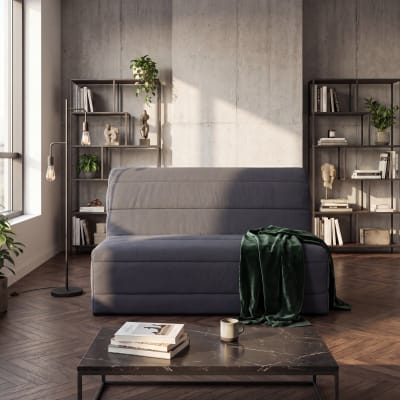 Banquette convertible bz 2 places pearl gris