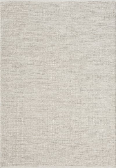 Tapis tissé main laine nature, crème beige, 120 x 170 cm