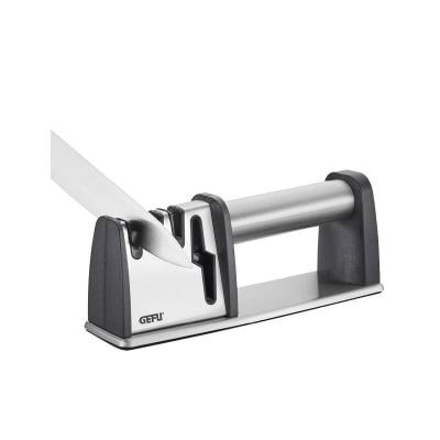 Aiguiseur de couteaux Inox Argent 9x22x6 cm