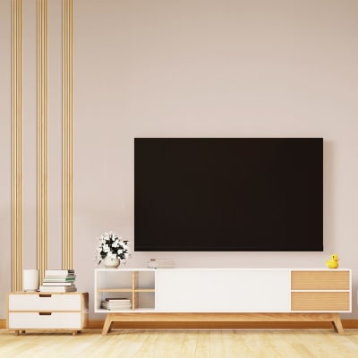 Kit de 6 moulures murales - demi-ronds - pin abouté - 6x(120x10cm)