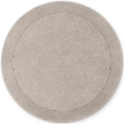 Tapis rond en laine tufté main gris - villeroy & boch 200cm