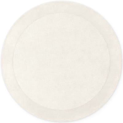 Tapis rond en laine tufté main crème - villeroy & boch 150cm