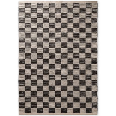 Tapis en jute fait à la main damier 200x300cm