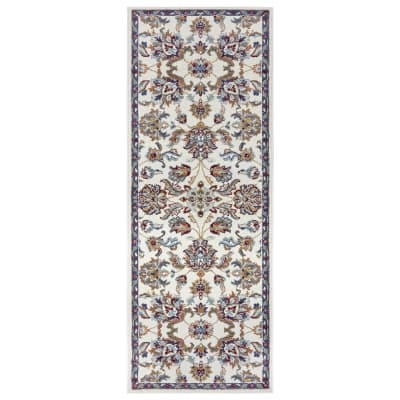 Tapis Persan aux motifs Fleuris Crème 57x90cm