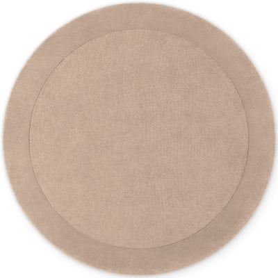 Tapis rond en laine tufté main beige - villeroy & boch 200cm